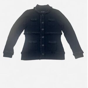 Venue Black Knit Collar sweater M